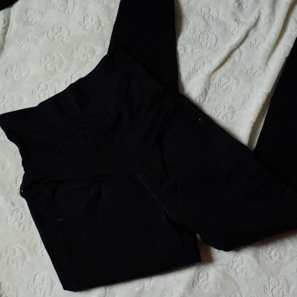 Black maternity jegging